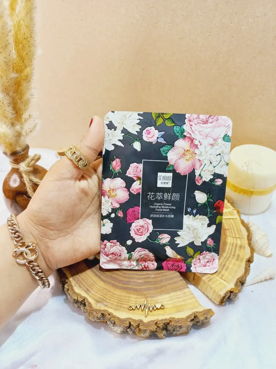 ماسک ورقه ای گل رز ارگانیک سنانا SENANA کد 3749 |