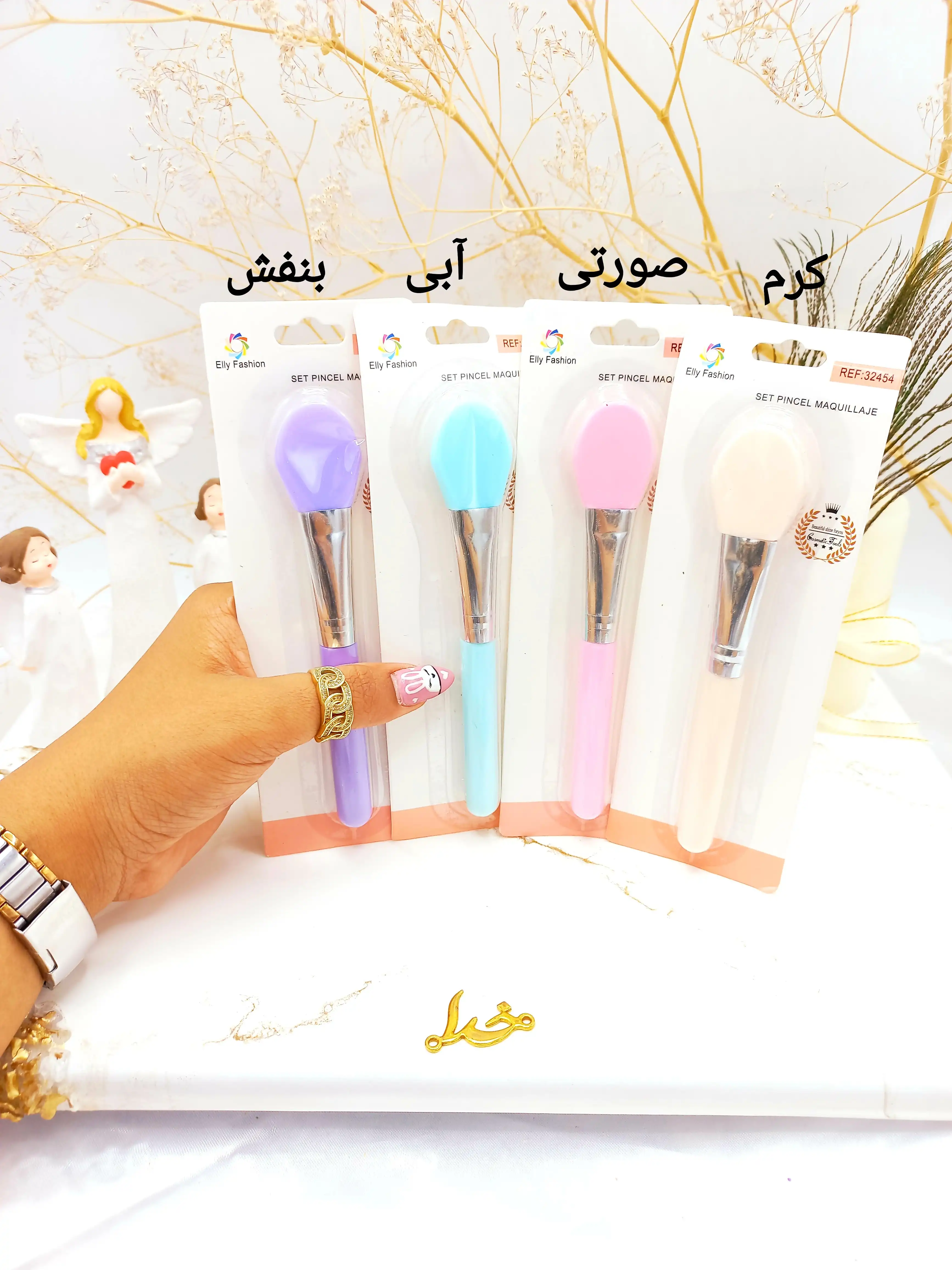 براش ماسک سیلیکونی طرح قاشقی SET PINCEL MAQUILLAJE