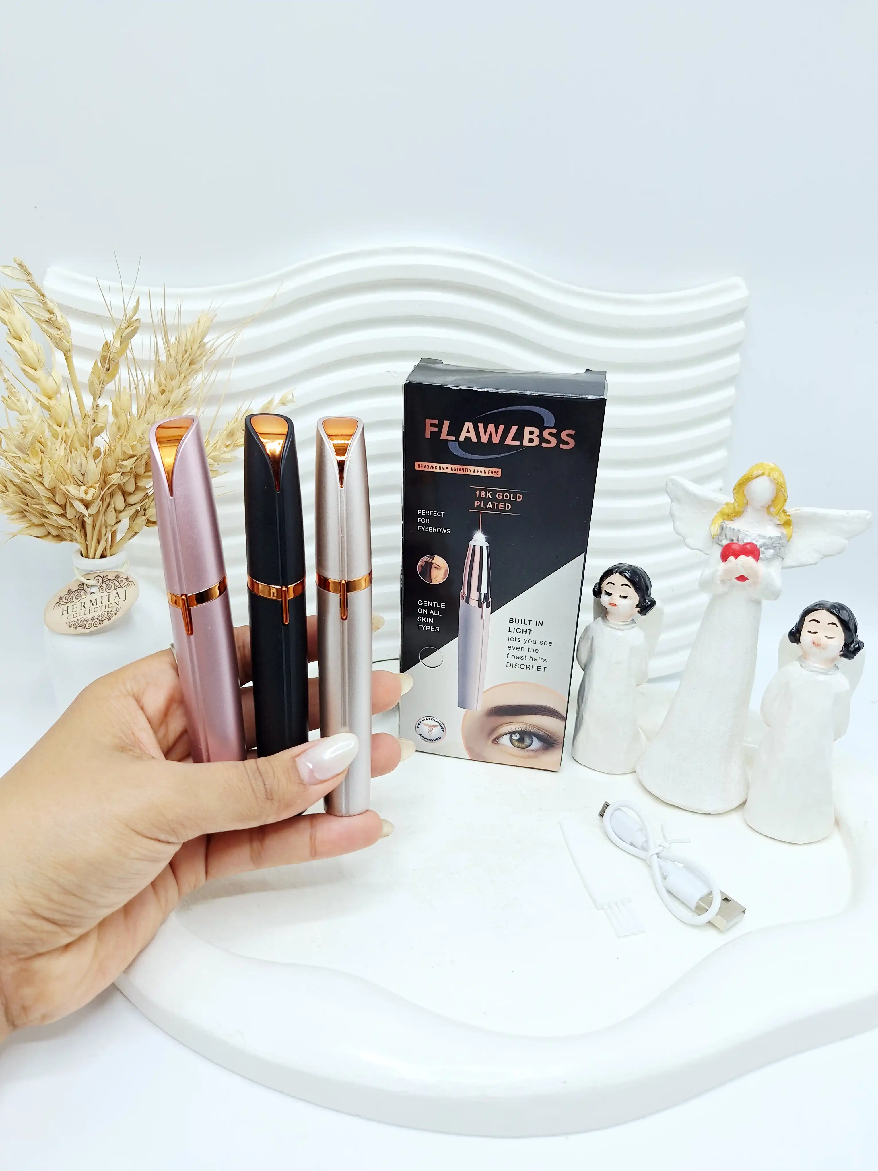 موزن مخصوص ابرو حرفه ای Flawlbss کد 0556موزن مخصوص ابرو حرفه ای Flawlbss کد 0556