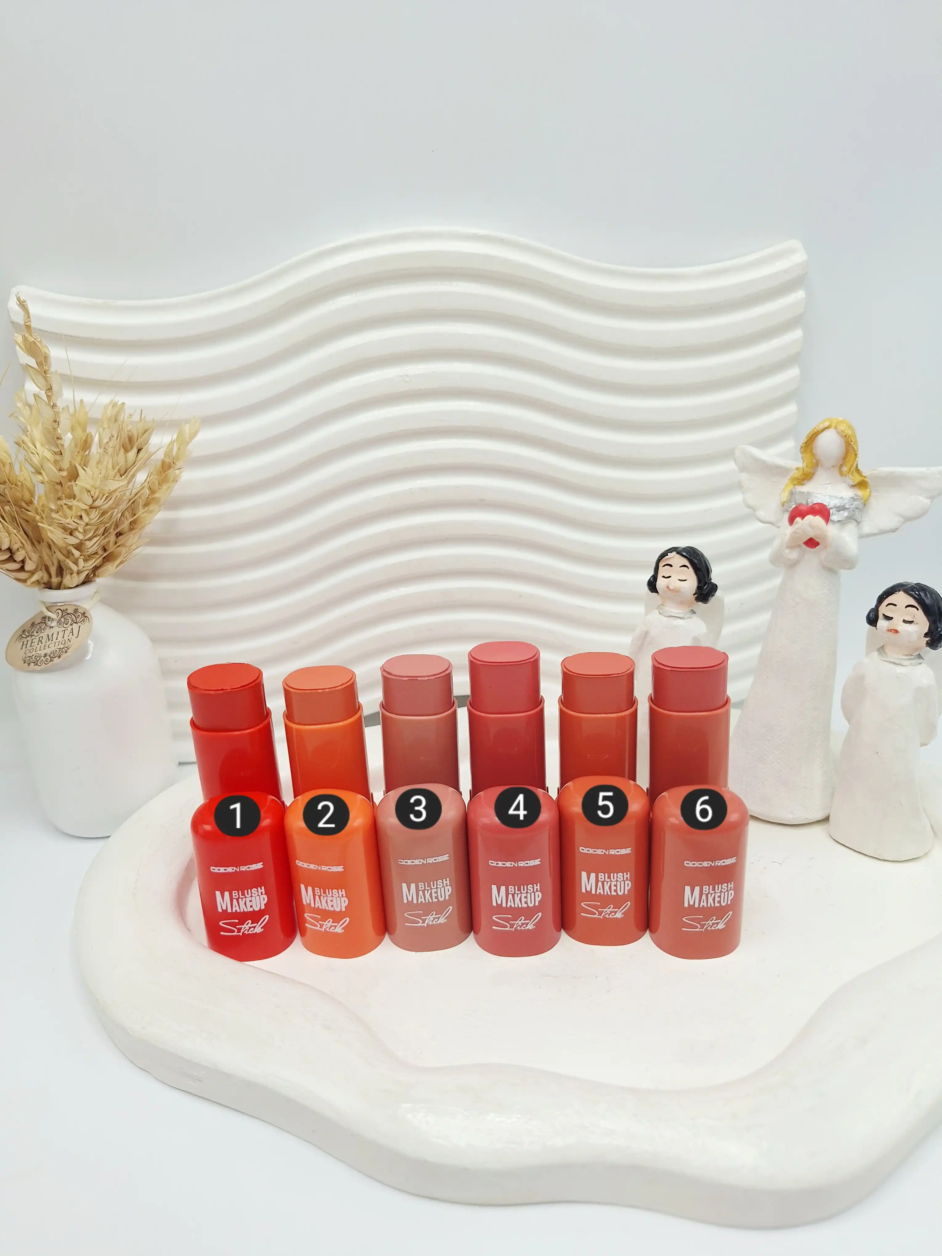 رژ گونه استیکی برند Aden rose کد 5927