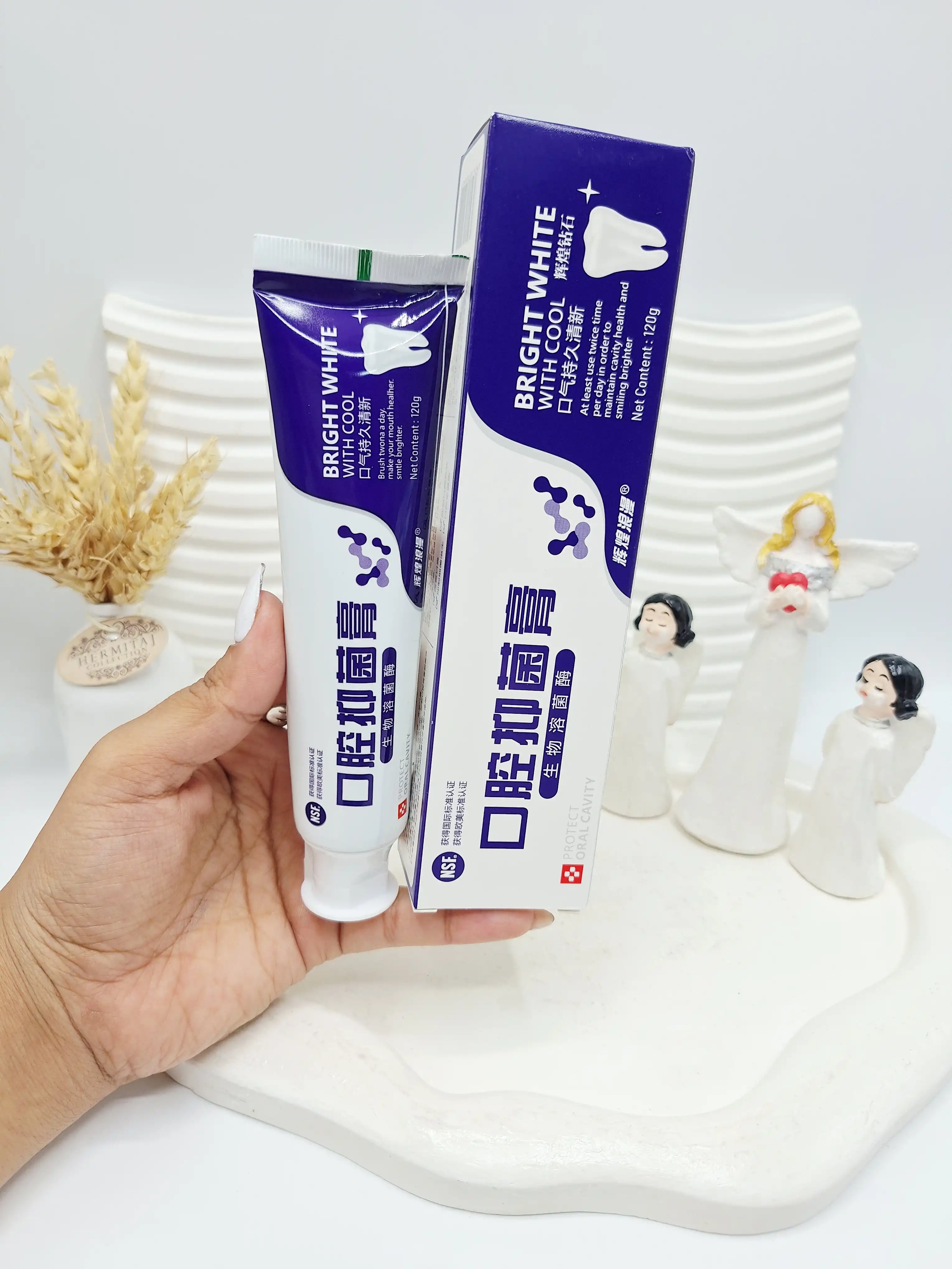 خمیر دندان چینی برند BRIGHT WHITE کد 0242
