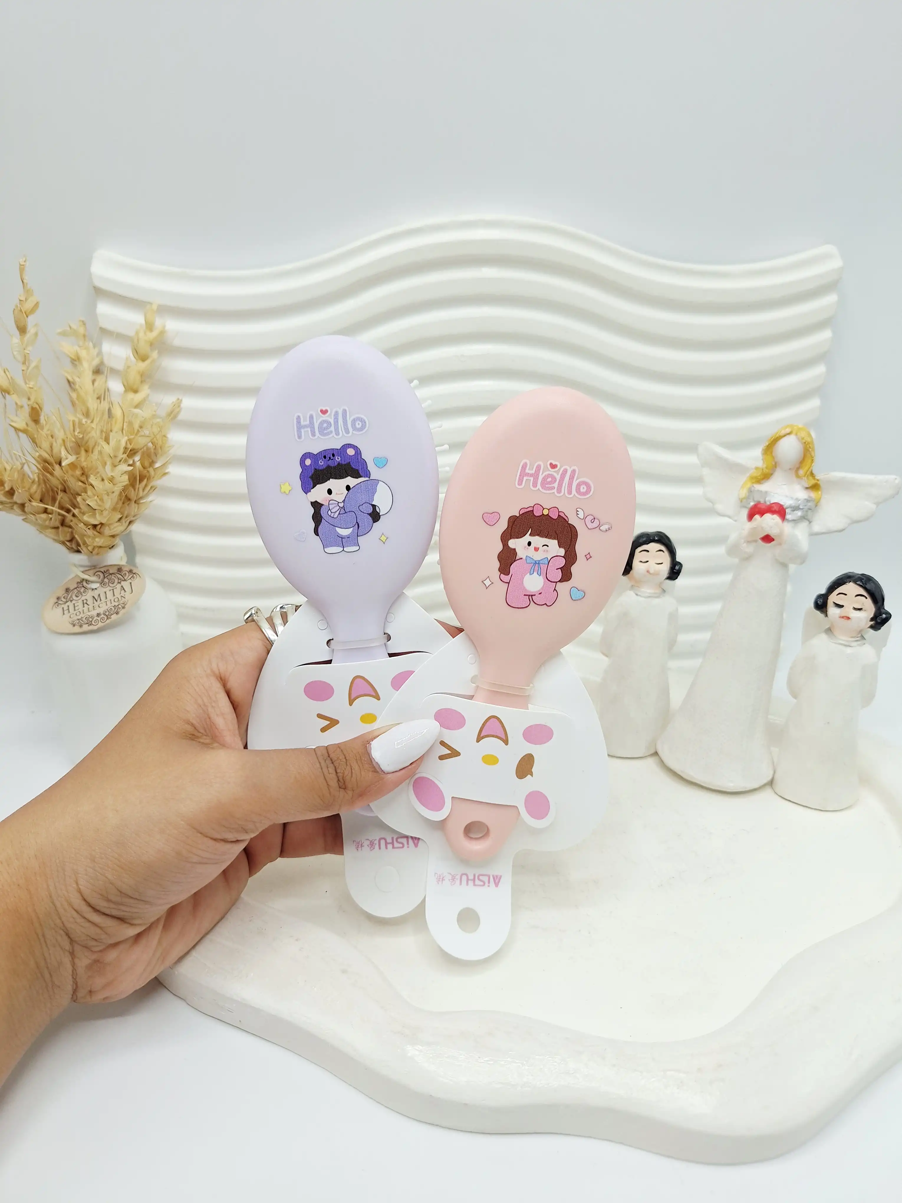برس مو فانتزی کودکان طرح دختر بامزه کد 8807